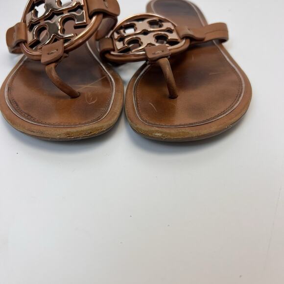 Tory Burch Miller Sandals Vintage Vachetta Woman’s Size 6 - Picture 7 of 7